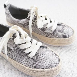Treasure & Bond Snakeskin Espadrilles